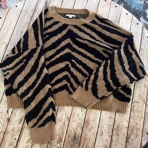 Cropped Zebra Sweater from American Eagle